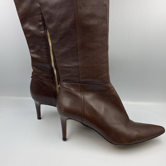 High heel leather boots. - Picture 2 of 6